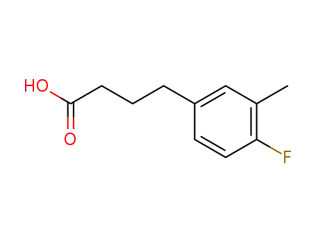 Molecular Structure of 331-43-1 (4-(4-FLUORO-3-METHYL-PHENYL)-BUTYRIC ACID)