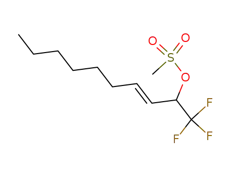 Molecular Structure of 320776-73-6 (1-(trifluoromethyl)-(2E)-nonenyl methanesulfonate)
