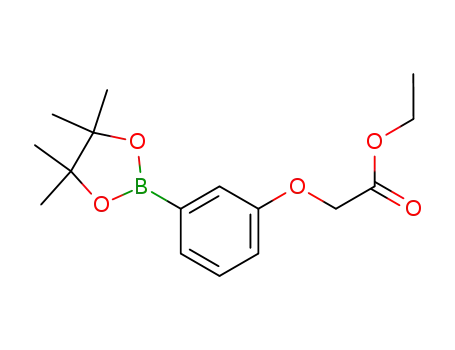 Molecular Structure of 850411-07-3 ([3-(4,4,5,5-TETRAMETHYL-[1,3,2]DIOXABOROLAN-2-YL)-PHENOXY]-ACETIC ACID ETHYL ESTER)