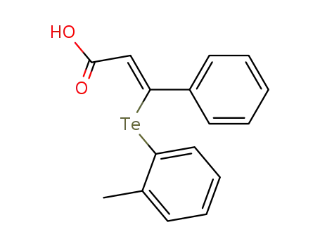 (Z)-3-Phenyl-3-o-tolyltellanyl-acrylic acid