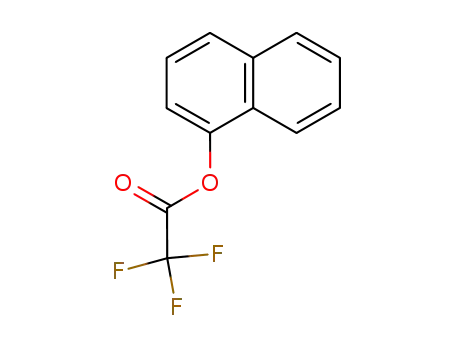 Molecular Structure of 41190-40-3 (Acetic acid, 2,2,2-trifluoro-, 1-naphthalenyl ester)