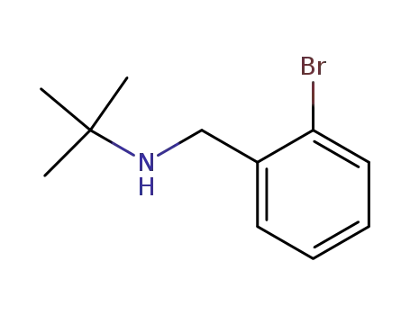 Molecular Structure of 356531-35-6 (N-(2-BROMOPHENYLMETHYL)TERT-BUTYLAMINE)