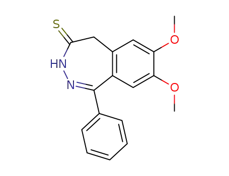 4H-2,3-Benzodiazepine-4-thione, 3,5-dihydro-7,8-dimethoxy-1-phenyl-