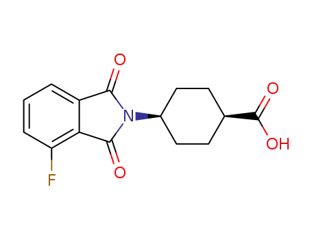 cis-4-(3-fluorophthaloylamino)cyclohexanecarboxylic acid