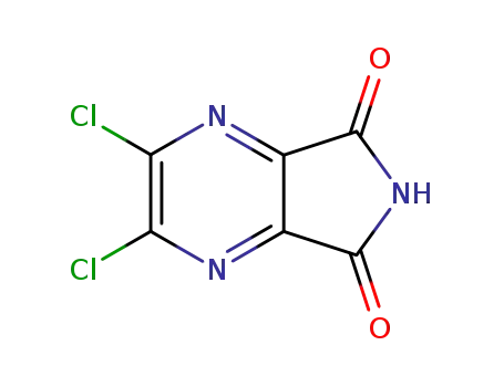 5,6-dicholoropyrazine-2,3-dicarboxylic acid imide