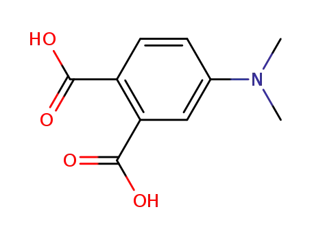 Molecular Structure of 39519-77-2 (1,2-Benzenedicarboxylic acid, 4-(dimethylamino)-)