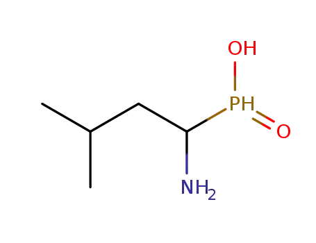 Molecular Structure of 80744-65-6 (Phosphinic  acid,  P-(1-amino-3-methylbutyl)-)