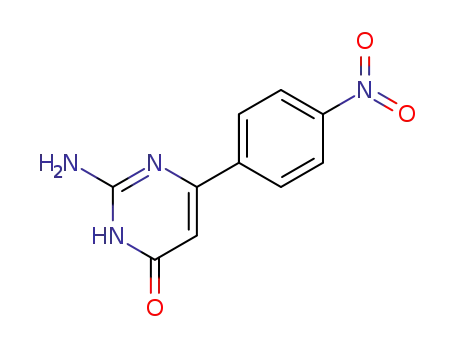 Molecular Structure of 168430-11-3 (2-amino-1,6-dihydro-4-(4'-nitrophenyl)-6-oxopyrimidine)