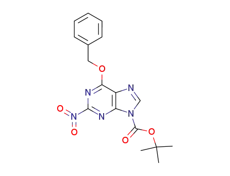 9H-Purine-9-carboxylic acid, 2-nitro-6-(phenylmethoxy)-,
1,1-dimethylethyl ester