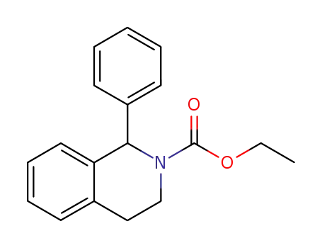Molecular Structure of 180272-31-5 (2(1H)-Isoquinolinecarboxylic acid, 3,4-dihydro-1-phenyl-, ethyl ester)