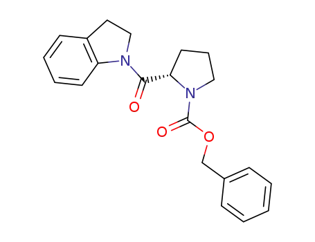 Molecular Structure of 608880-11-1 (benzyl (S)-(-)-2-(1-indolinylcarbonyl)-1-pyrrolidinecarboxylate)