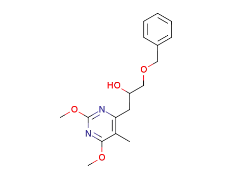6-(3-benzyloxy-2-hydroxypropyl)-2,4-dimethoxy-5-methylpyrimidine