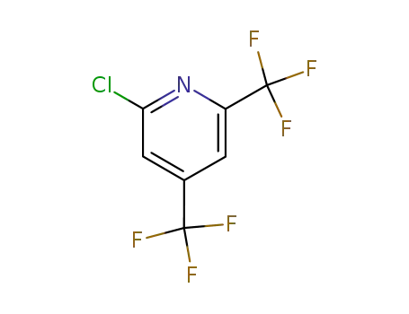 Molecular Structure of 81565-21-1 (2-CHLORO-4,6-BIS(TRIFLUOROMETHYL)PYRIDINE)