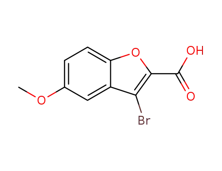 Molecular Structure of 333385-05-0 (3-bromo-5-methoxybenzofuran-2-carboxylic acid)
