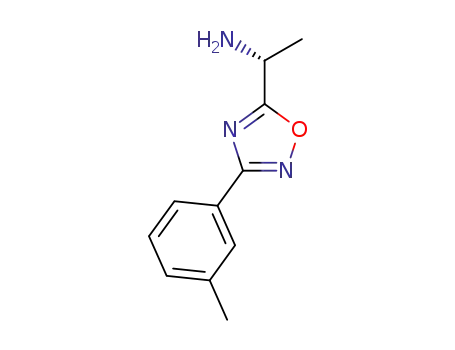 Molecular Structure of 883547-44-2 (1-(3-M-TOLYL-[1,2,4]OXADIAZOL-5-YL)-ETHYLAMINE)