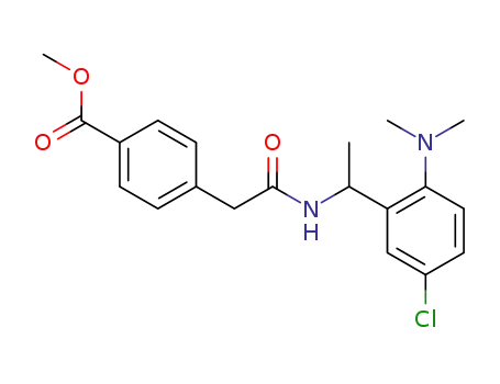 methyl 4-<2-<<1-<5-chloro-2-dimethylamino-phenyl>ethyl>amino>-2-oxoethyl>-benzoate