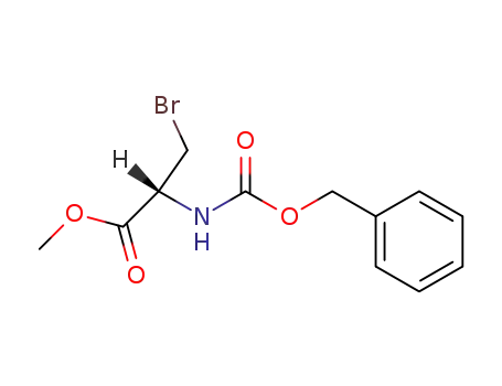 Molecular Structure of 62965-15-5 (L-Alanine, 3-bromo-N-[(phenylmethoxy)carbonyl]-, methyl ester)