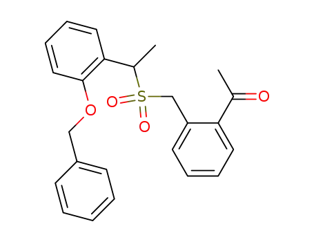 Ethanone,
1-[2-[[[1-[2-(phenylmethoxy)phenyl]ethyl]sulfonyl]methyl]phenyl]-