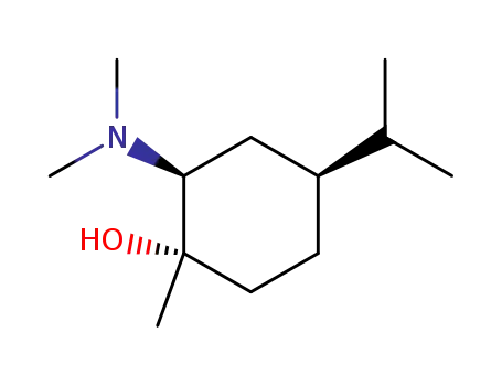 Molecular Structure of 78654-41-8 (trans N,N-dimethylamino-2 cis p-menthanol)