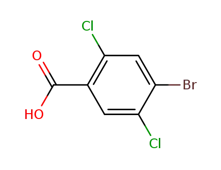 Molecular Structure of 885532-41-2 (4-Bromo-2,5-dichlorobenzoic Acid)