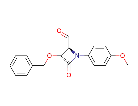 (-)-(3R,4S)-trans-3-benzyloxy-4-formyl-1-(p-methoxyphenyl)-2-azetidinone