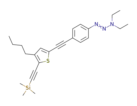 1-Triazene,
1-[4-[[4-butyl-5-[(trimethylsilyl)ethynyl]-2-thienyl]ethynyl]phenyl]-3,3-diethyl
-