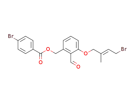 4-Bromo-benzoic acid 3-((E)-4-bromo-2-methyl-but-2-enyloxy)-2-formyl-benzyl ester