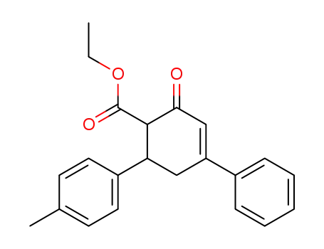 3-Cyclohexene-1-carboxylic acid, 6-(4-methylphenyl)-2-oxo-4-phenyl-,
ethyl ester