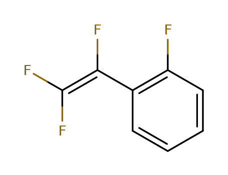 Molecular Structure of 653-12-3 (Benzene, 1-fluoro-2-(trifluoroethenyl)-)