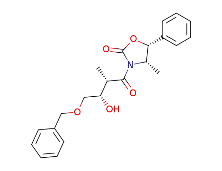 2-Oxazolidinone,
3-[(2S,3S)-3-hydroxy-2-methyl-1-oxo-4-(phenylmethoxy)butyl]-4-methyl-
5-phenyl-, (4S,5R)-
