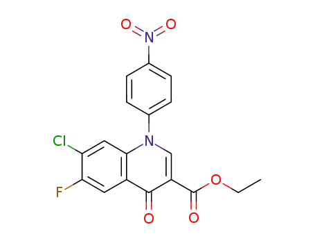 3-Quinolinecarboxylic acid,
7-chloro-6-fluoro-1,4-dihydro-1-(4-nitrophenyl)-4-oxo-, ethyl ester