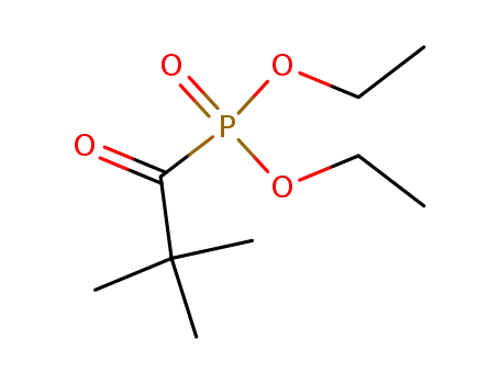 Molecular Structure of 1489-89-0 (Phosphonic acid, (2,2-dimethyl-1-oxopropyl)-, diethyl ester)