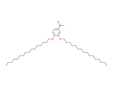Molecular Structure of 219993-02-9 (3,4-dihexadecyloxyacetophenone)
