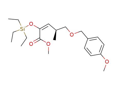 (E)-(S)-5-(4-Methoxy-benzyloxy)-4-methyl-2-triethylsilanyloxy-pent-2-enoic acid methyl ester