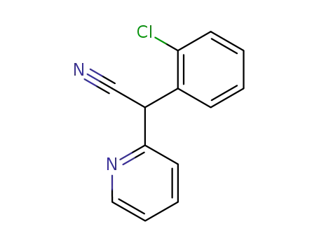Molecular Structure of 123517-65-7 (2-Pyridineacetonitrile, a-(2-chlorophenyl)-)