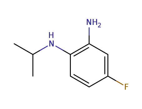 Molecular Structure of 153877-87-3 (4-fluoro-1-N-(propan-2-yl)benzene-1,2-diamine)