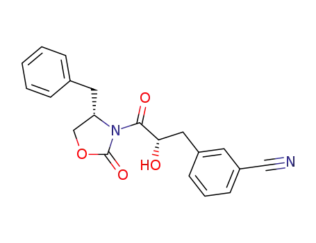 3-[(S)-3-((S)-4-Benzyl-2-oxo-oxazolidin-3-yl)-2-hydroxy-3-oxo-propyl]-benzonitrile