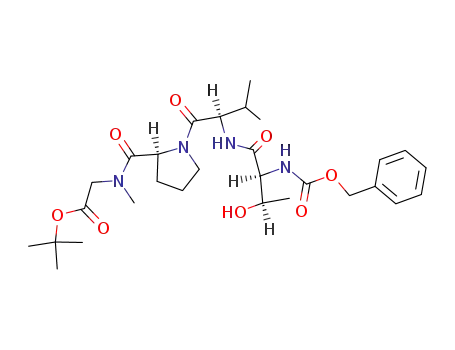 N-(benzyloxycarbonyl)threonyl-D-valylprolylsarcosine tert-butyl ester