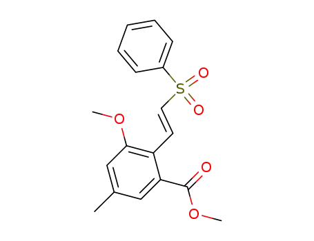 methyl 2-(2-benzenesulfonylvinyl)-3-methoxy-5-methylbenzoate