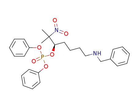(5R)-N-benzyl-5-diphenylphosphatoxy-6-methyl-6-nitroheptylamine