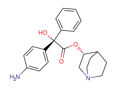 (R)-(-)-1-azabicyclo<2.2.2>oct-3-yl-(S)-(-)-α-hydroxy-α-(4-aminophenyl)-α-phenyl acetate