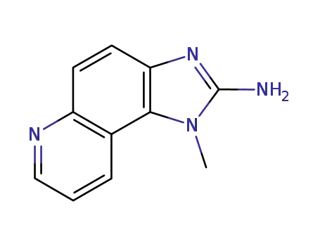 Molecular Structure of 102408-25-3 (2-AMINO-1-METHYL-3H-IMIDAZO[4,5-F]QUINOLINE)