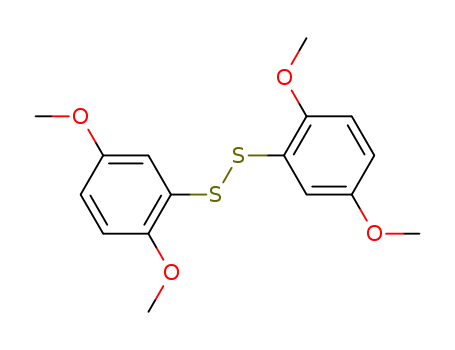 Molecular Structure of 29945-69-5 (Disulfide, bis(2,5-dimethoxyphenyl))