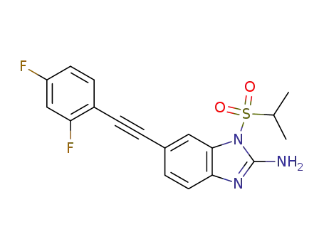 1H-Benzimidazol-2-amine,
6-[(2,4-difluorophenyl)ethynyl]-1-[(1-methylethyl)sulfonyl]-