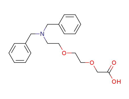 Molecular Structure of 166108-70-9 ([2-(2-dibenzylaminoethoxy)ethoxy]acetic acid)