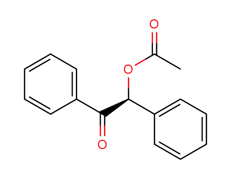Molecular Structure of 84275-46-7 (Ethanone, 2-(acetyloxy)-1,2-diphenyl-, (S)-)