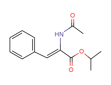 Molecular Structure of 62436-68-4 (2-Propenoic acid, 2-(acetylamino)-3-phenyl-, 1-methylethyl ester, (Z)-)