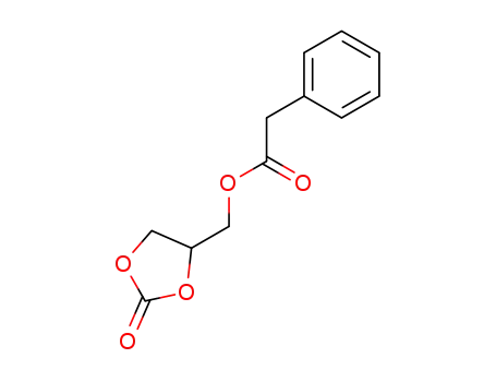 Molecular Structure of 125399-86-2 (Phenyl-acetic acid 2-oxo-[1,3]dioxolan-4-ylmethyl ester)