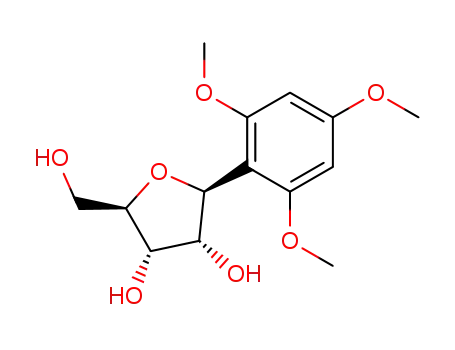 β-1-deoxy-1-(C-2',4',6'-trimethoxyphenyl)-D-ribofuranose