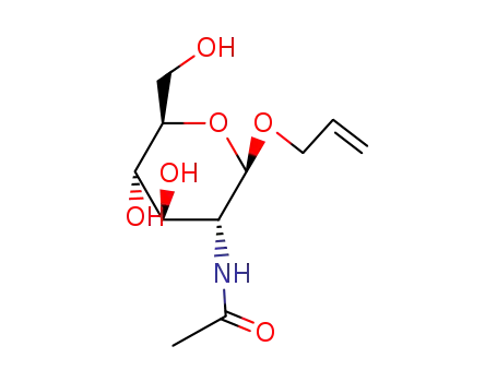 Molecular Structure of 54400-77-0 (ALLYL 2-ACETAMIDO-2-DEOXY-BETA-D-GLUCOPYRANOSIDE)
